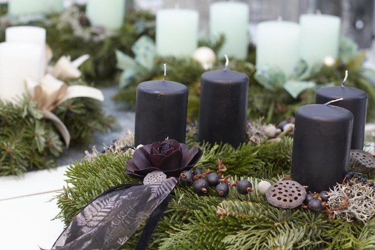 Jeder Kranz von Hand gemacht und das mit viel Liebe zum Detail